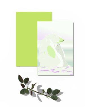 carte postale ours polaires