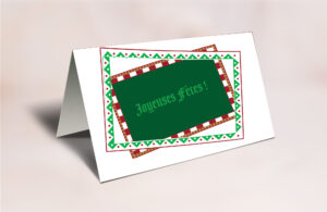 carte de vœux avec frises